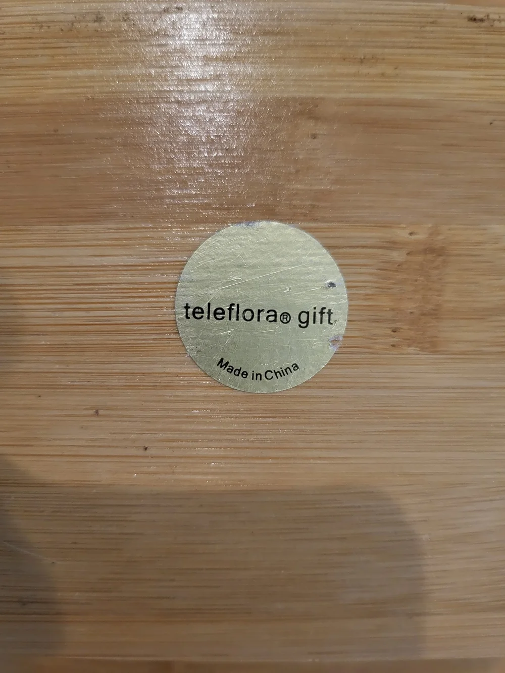 Teleflora Bamboo Square Floral Planter Decor